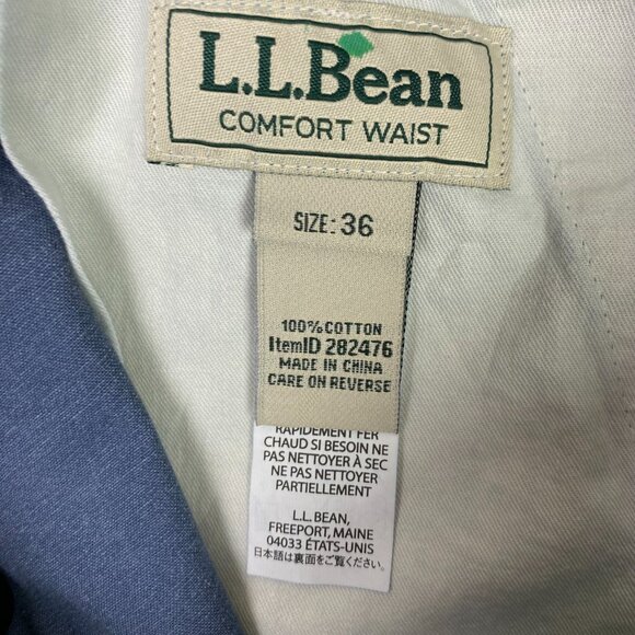 LL Bean Tropic Weight Cargo Shorts Men's 36 Blue 10" Comfort Waist Utility - Picture 8 of 13